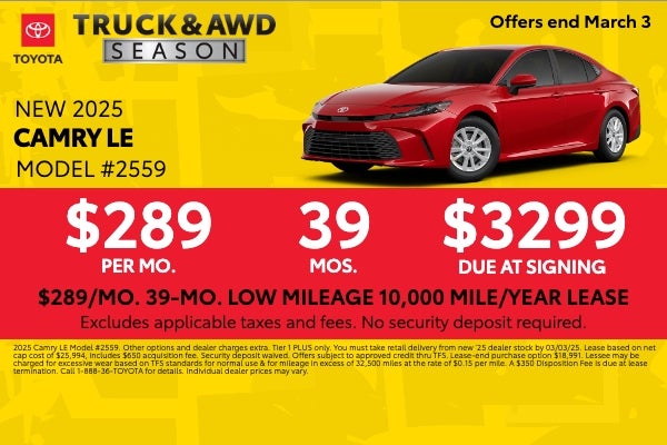 New Toyota Special Offers & Incentives | Toyota of Kingsport Specials ...