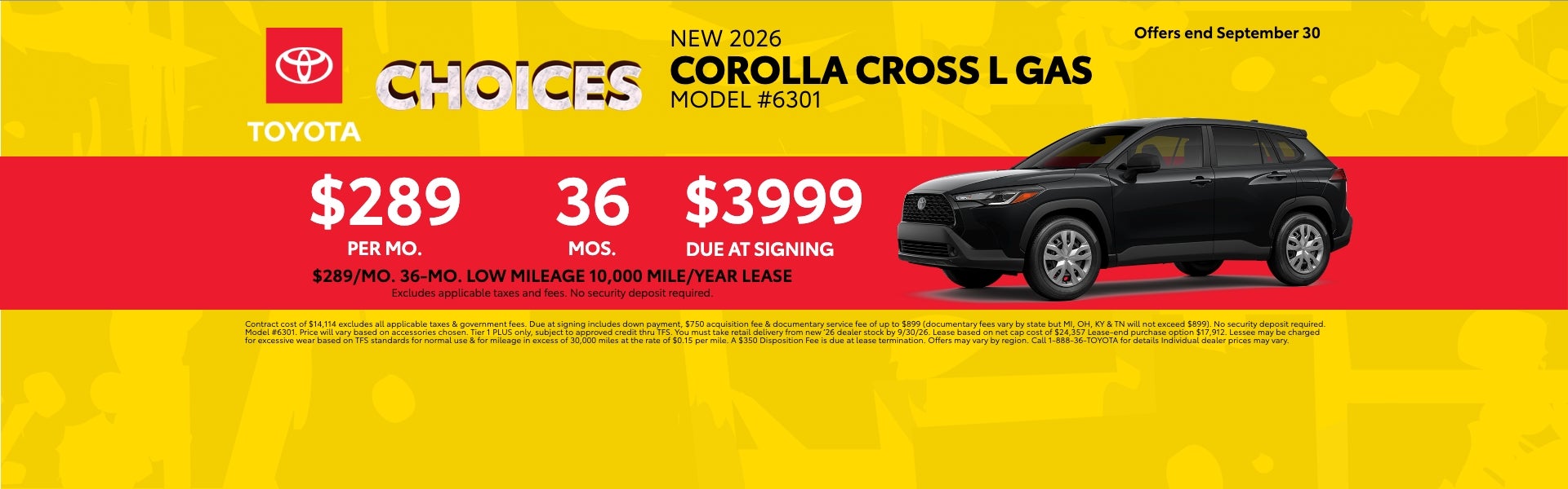 2026 Corolla Cross on Offer