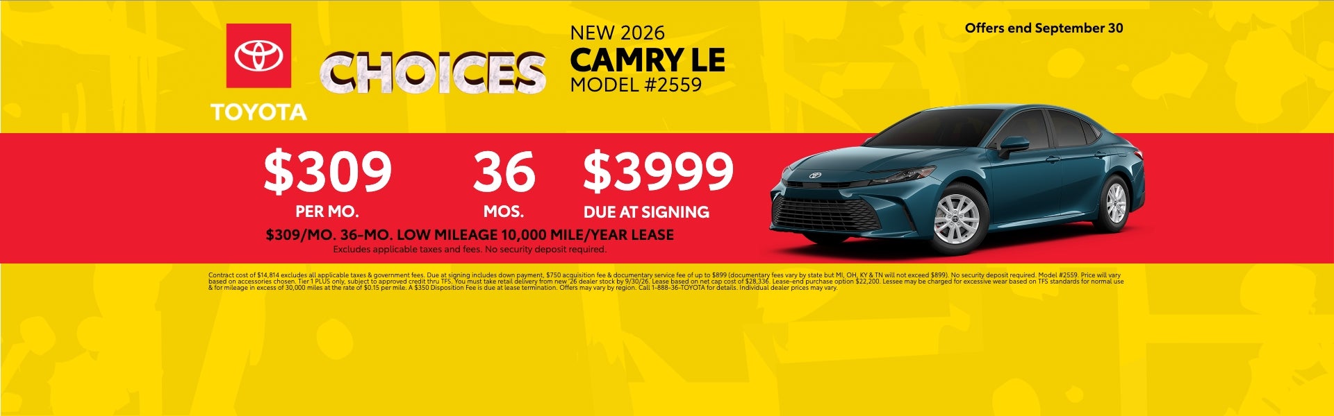 Red 2026 Camry Apr Offer
