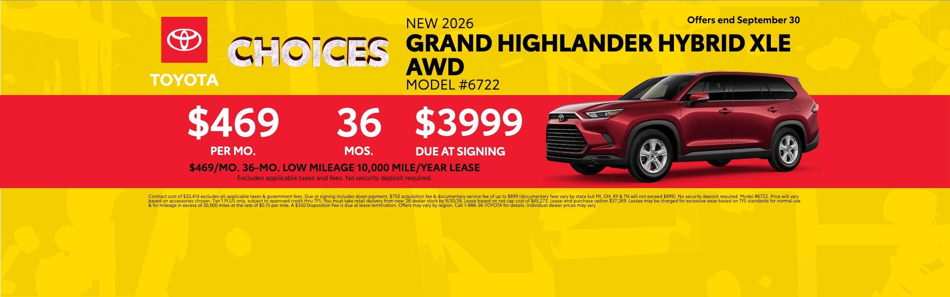 2026 Grand Highlander Lease Offer