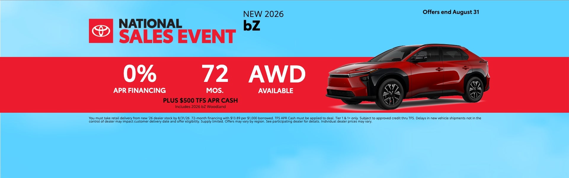 Red BZ on APR offer