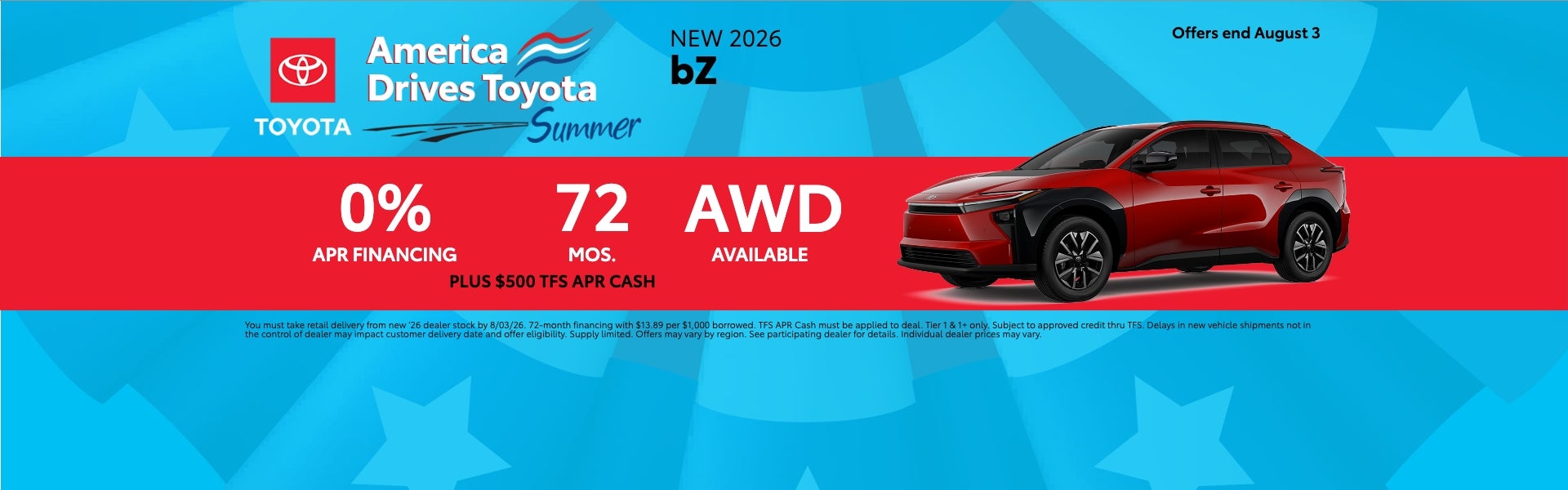 Red BZ on APR offer