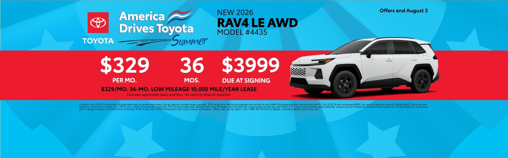 2026 RAV4 Lease Offer