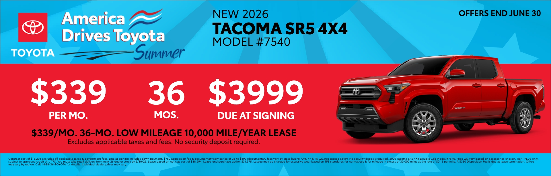 2026 Toyota Tacoma SR5 on Offer