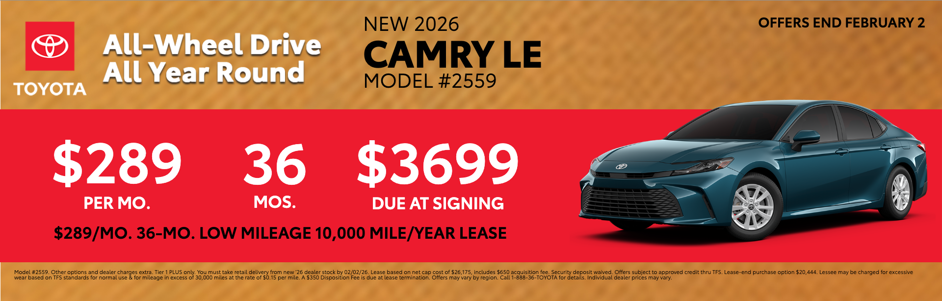 NEW 2026 CAMRY LE