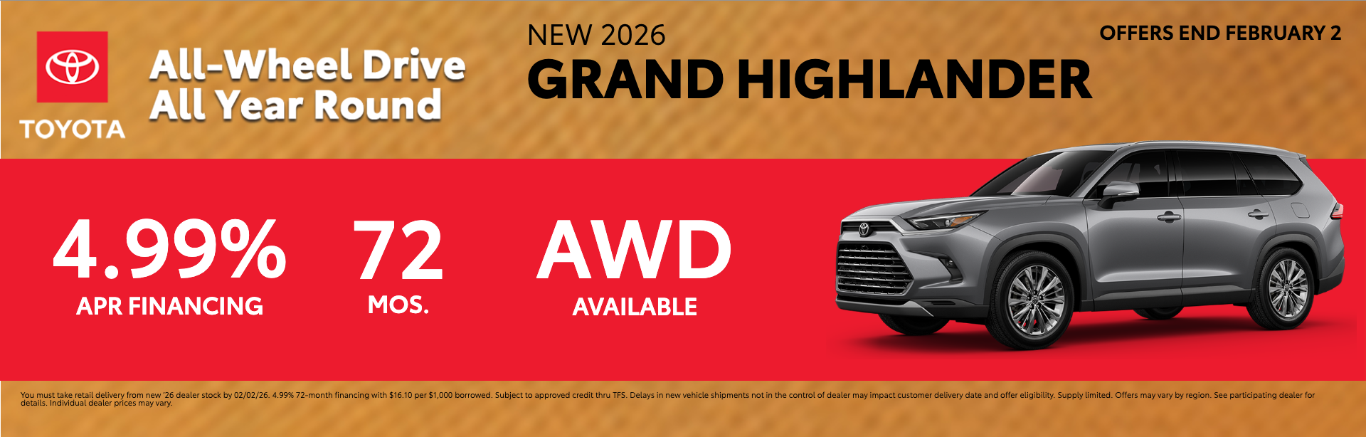 NEW 2026 GRAND HIGHLANDER