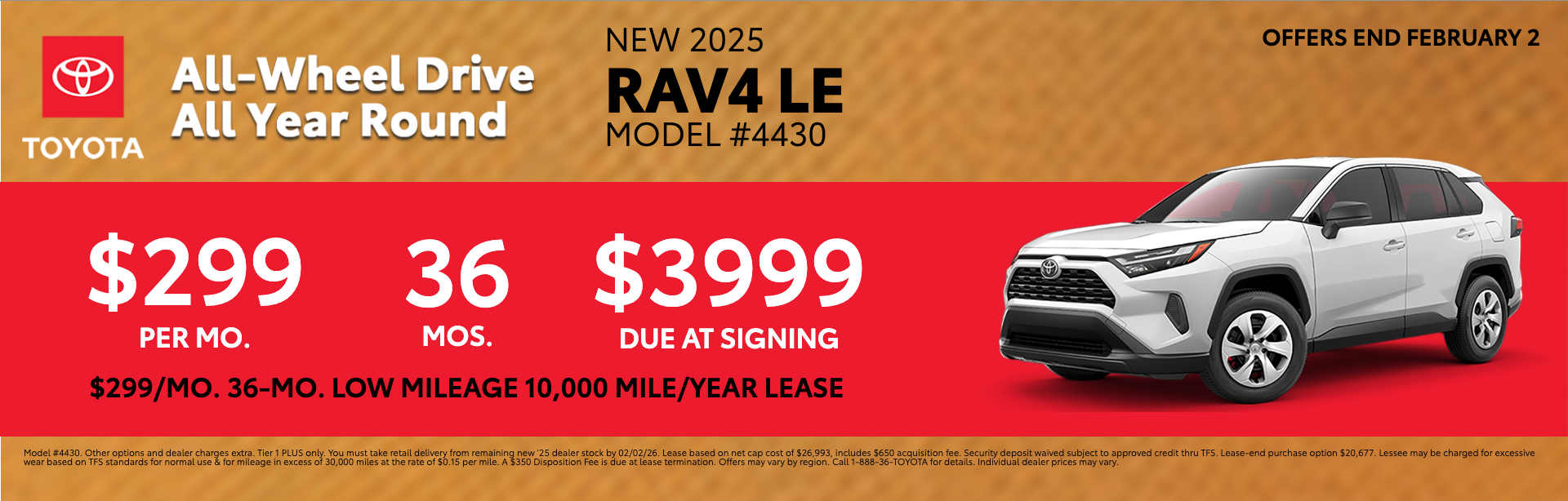 NEW 2025 RAV4 LE