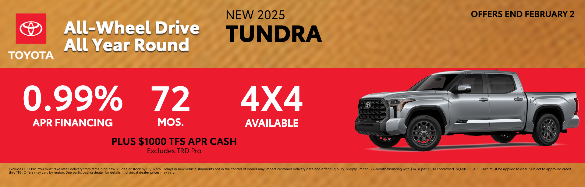 NEW 2025 TUNDRA