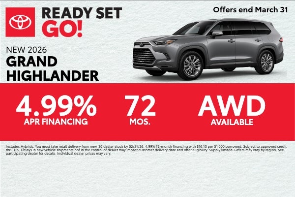2026 Grand Highlander 4.99% APR Offer