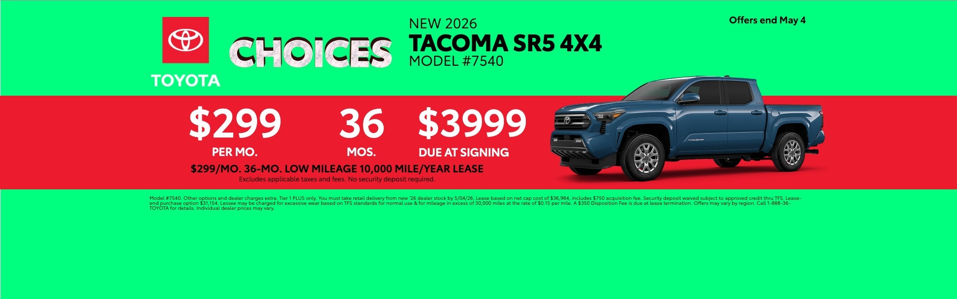 Tacoma SR5 4*4