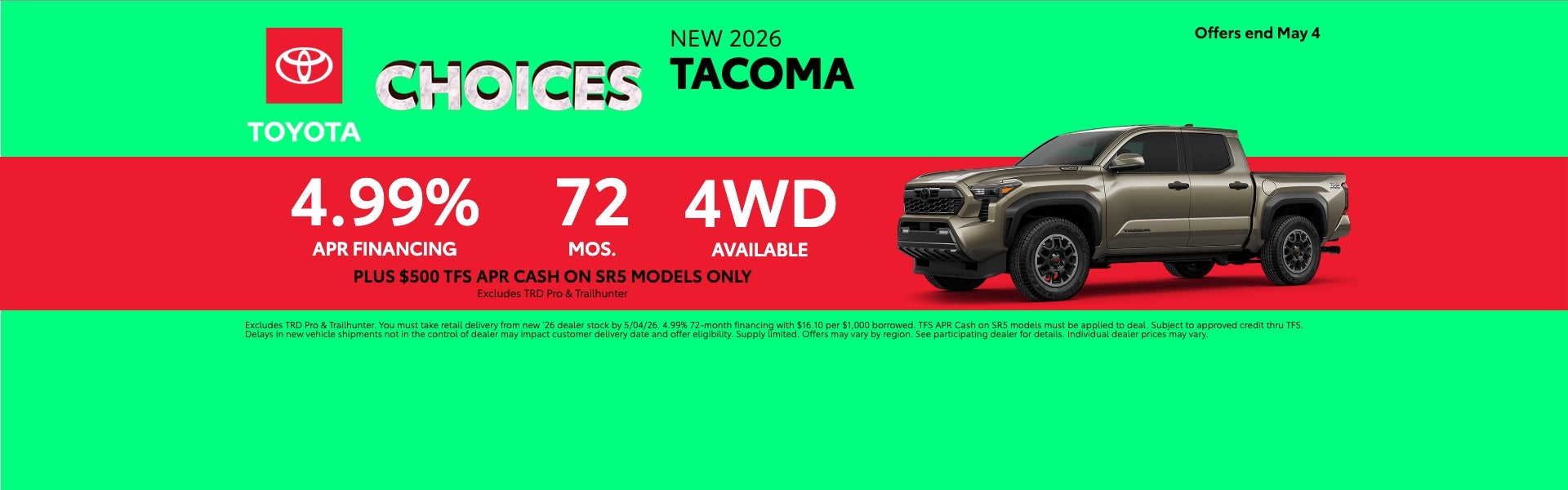 New 2026 Tacoma