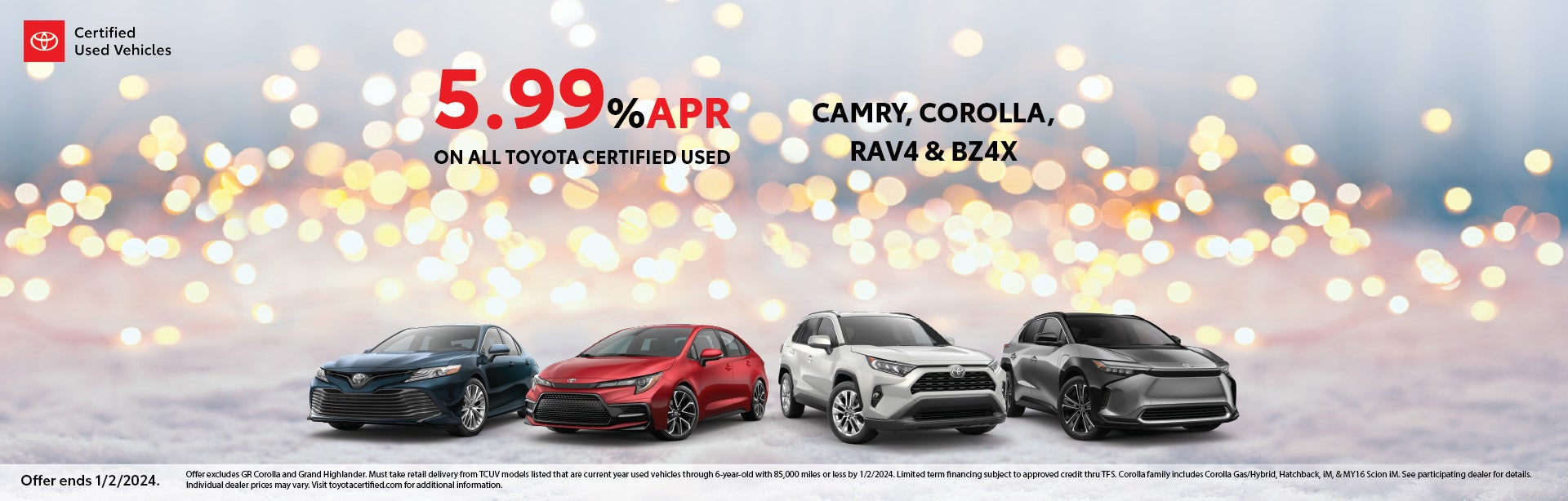 5.99% ARP - camry corolla rav4 bz4x | Toyota of Kingsport in Kingsport TN